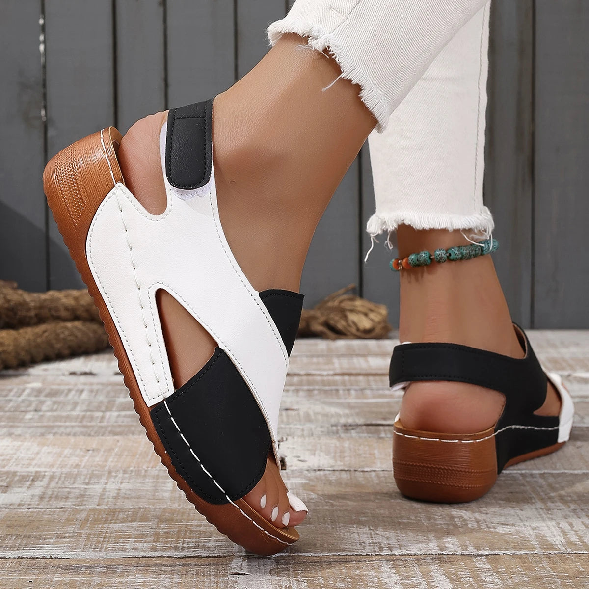 Summer Plus Size Women Sandals - Wedge Party Walking Shoes