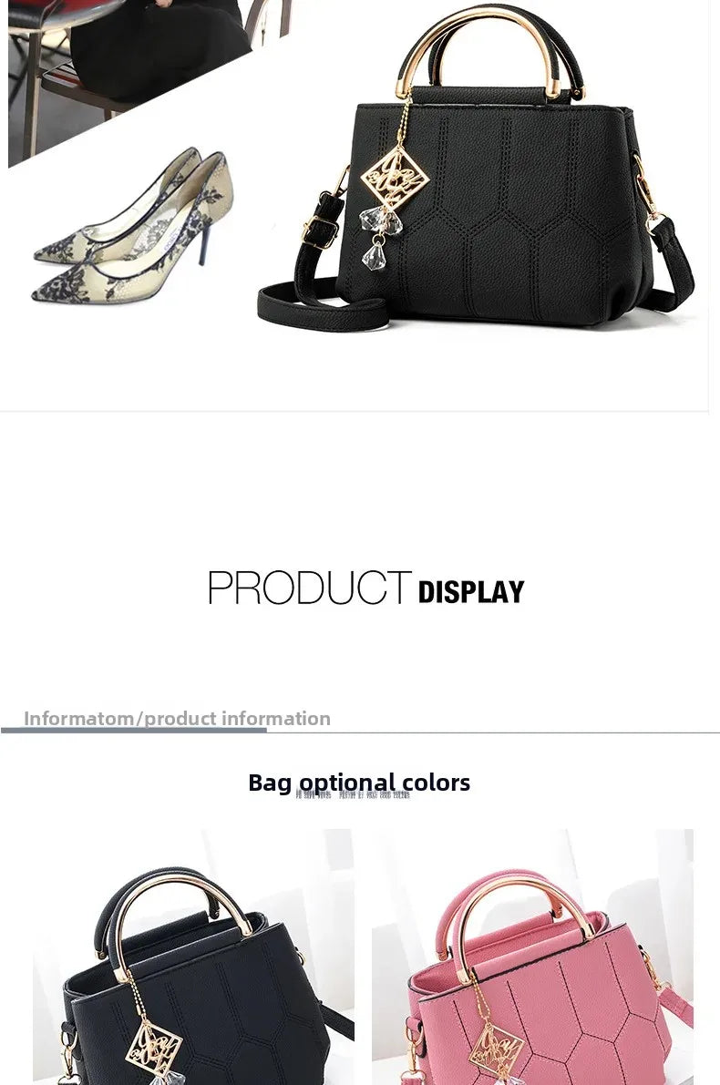 Trendy Women's Handbag Spring Summer New Style Korean Version Simple Small Square Bag Single Shoulder Bag Crossbody Bag
