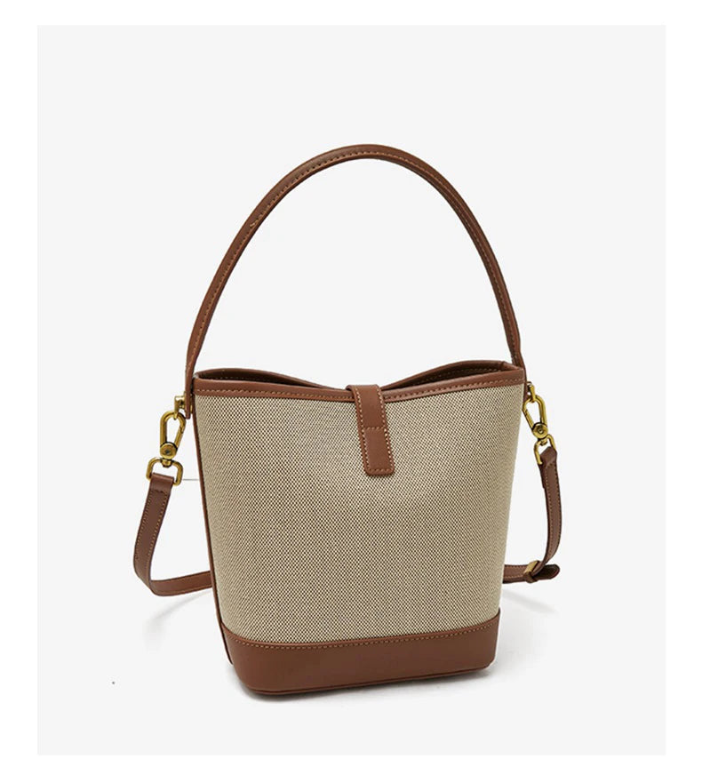 FOXER Women Small Crossbody Bag Lady Fashion Bucket Shoulder Bag 2025 Girl Summer Handbag Purse Special Gift
