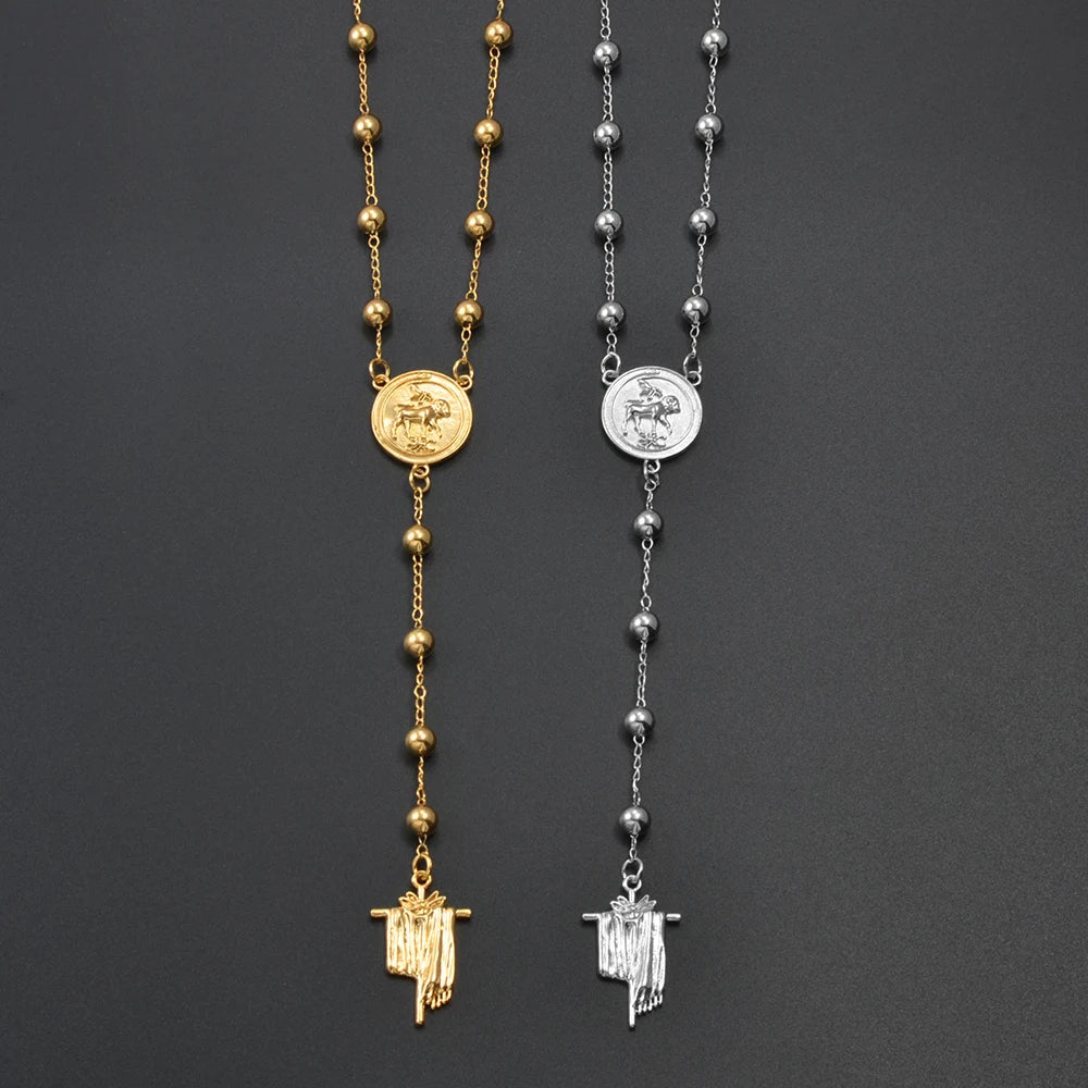 Anniyo Mandean Necklaces Jewelry Cross Crucifix Mendaen Symbol of Mandaeaism #351706