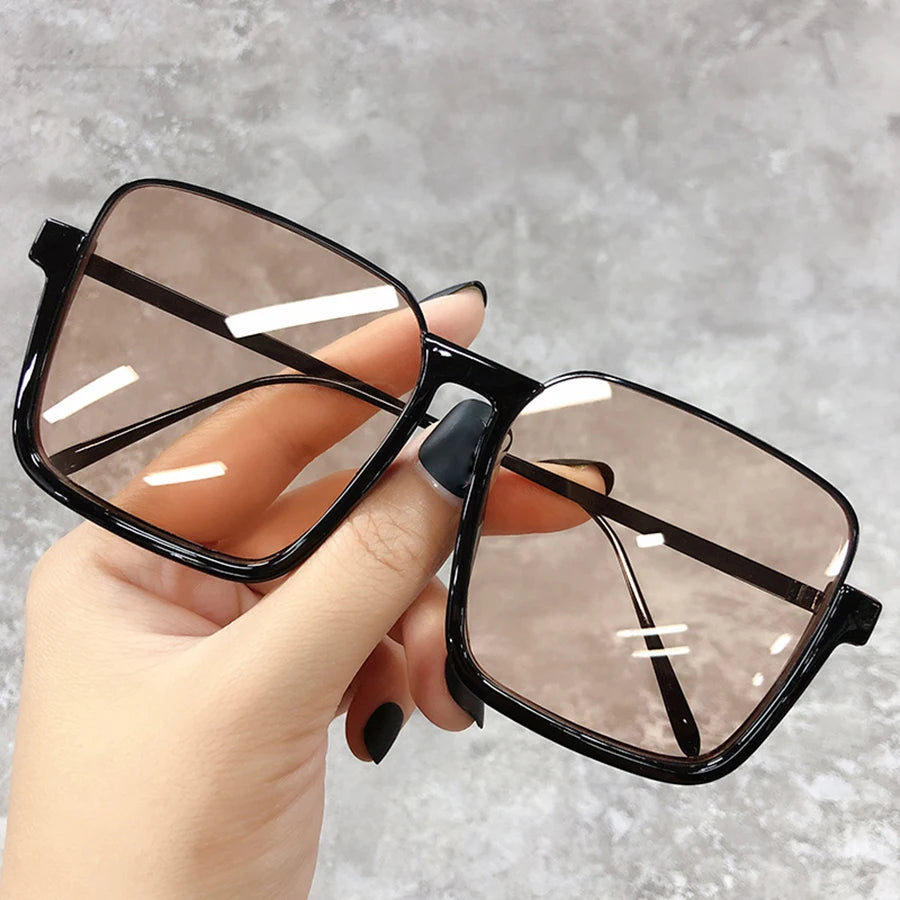 2025 Big Square Frame Travel Sunglasses - Luxury Gradient Unisex UV400
