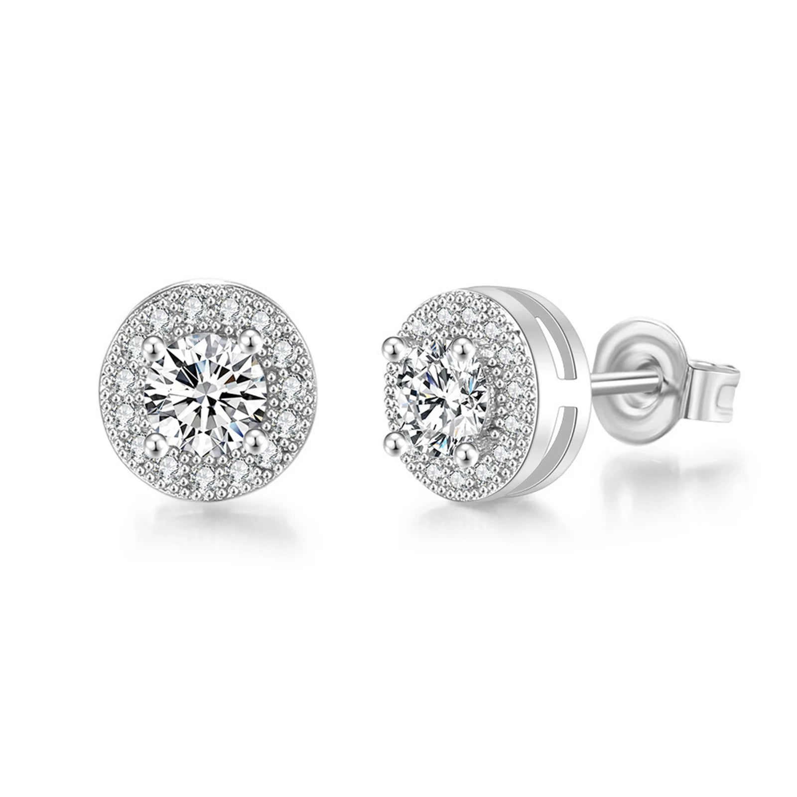 Men's Luxury CZ Stone Stud Earrings,Gold Color Metal Valentine's Father's Day Birthday Party Gift,bbrincos masculinos Jewelry