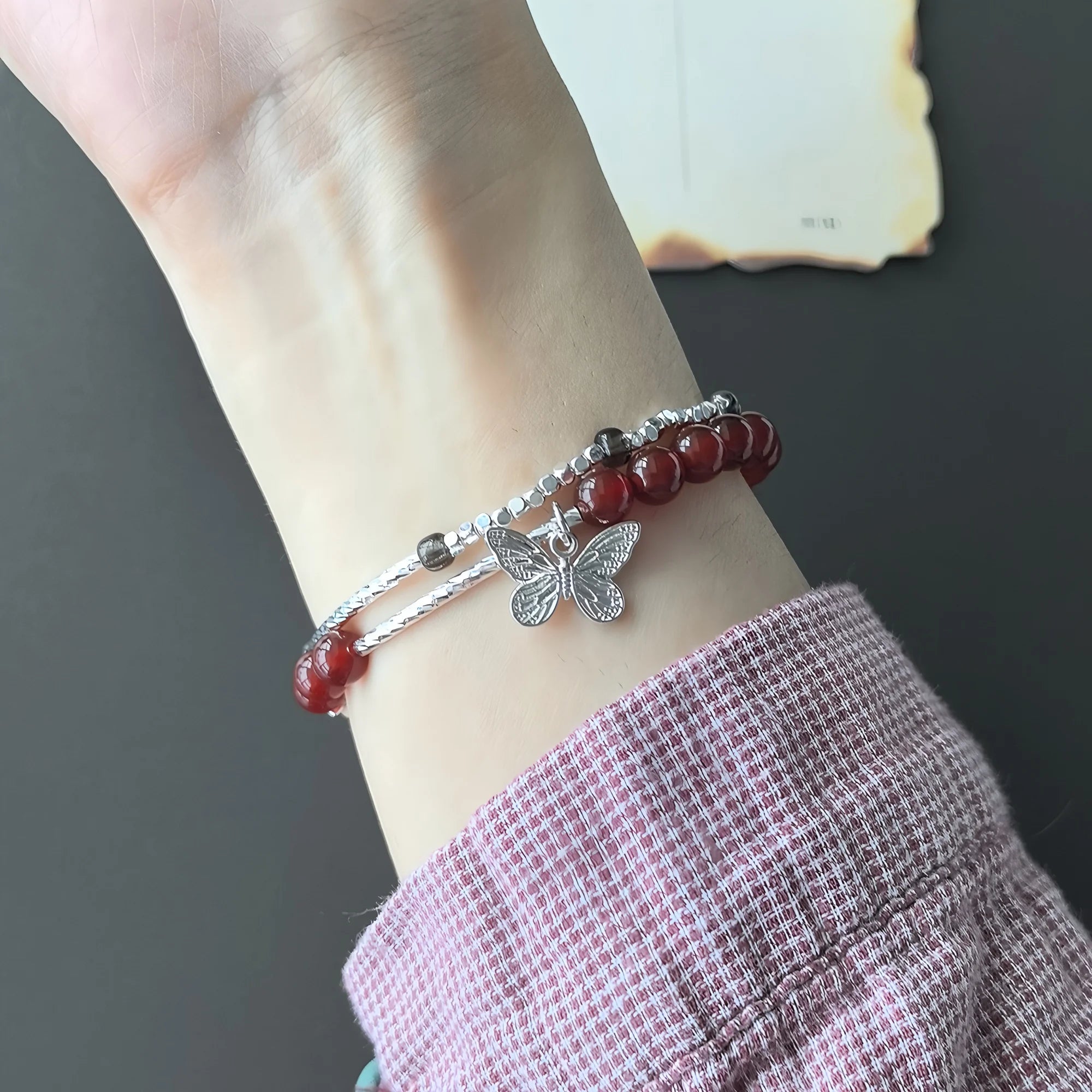 VENTFILLE 925 Sterling Silver Double Layer Pearl Bracelet for Women Girl Design Bead Korean Jewelry Dropshipping