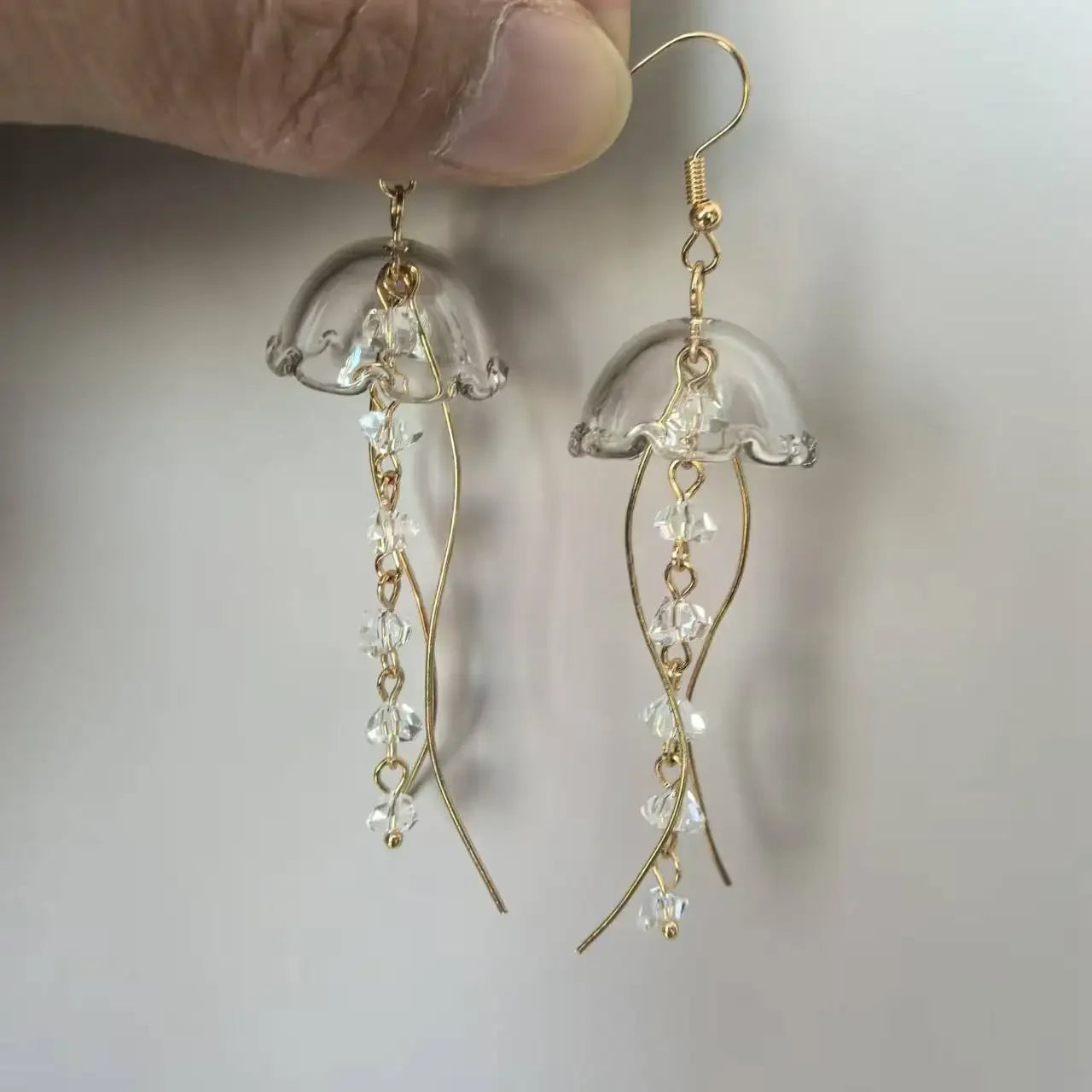 Acrylic Jellyfish Dangle Earrings