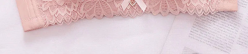 Sexy Push Up Bra - See Through Backless Floral Lace Bralette