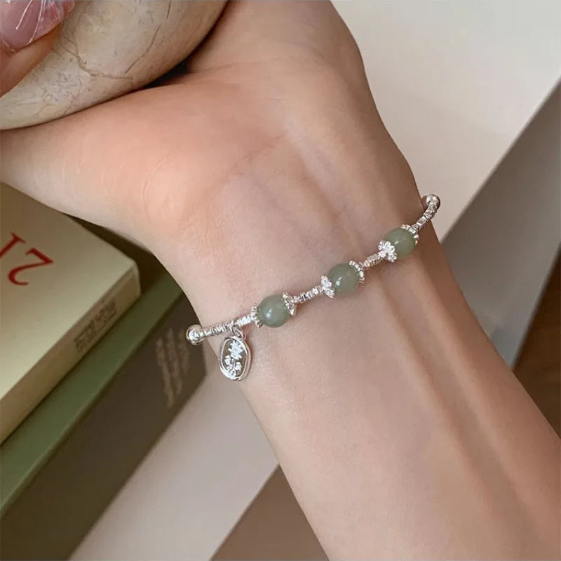 VENTFILLE 925 Sterling Silver Double Layer Pearl Bracelet for Women Girl Design Bead Korean Jewelry Dropshipping
