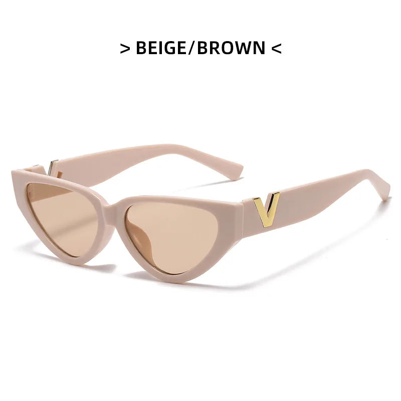 Luxury Glamour Cat Eye Designer Sunglasses - Fashion V Runway UV400