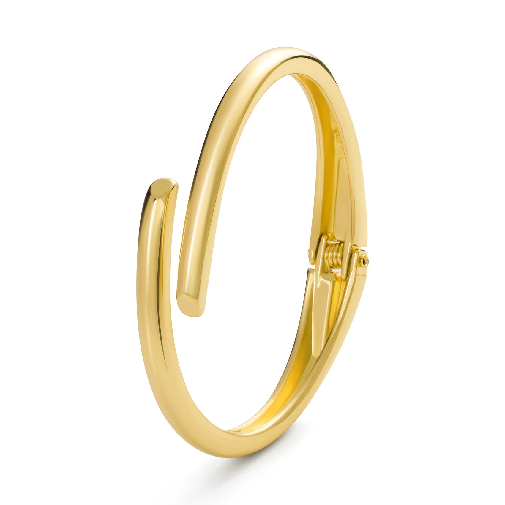 FTCY Chunky Gold Bangles Bracelets for Women Gold Color Charm Waterdrop Spiral Oval Bangle Bracelets Trendy Elegant Jewelry Gift