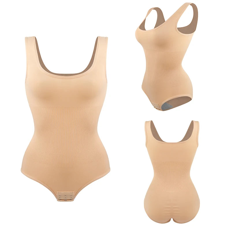 Bodysuit Shapewear - Tummy Control Butt Lifter Low Neck Jumpsuit
