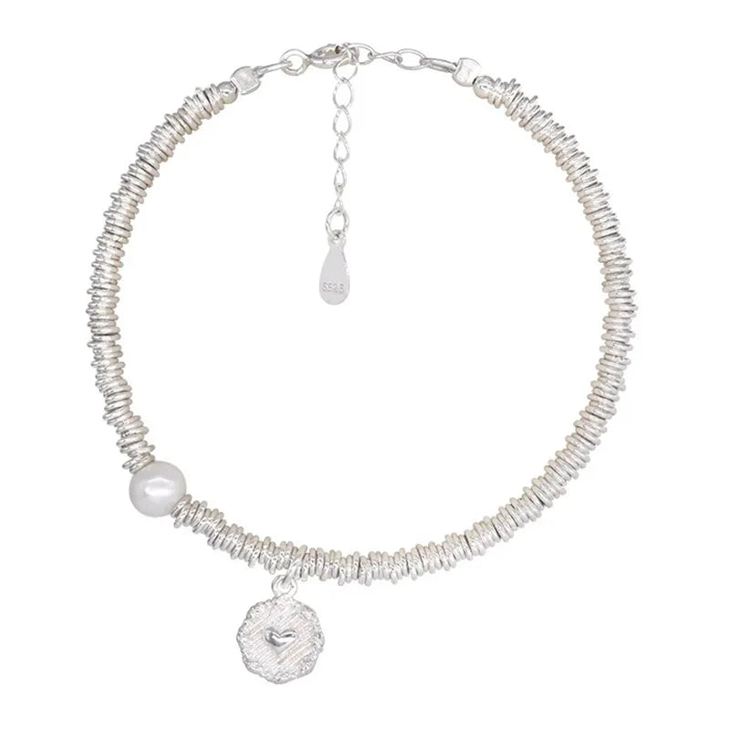VENTFILLE 925 Sterling Silver Double Layer Pearl Bracelet for Women Girl Design Bead Korean Jewelry Dropshipping