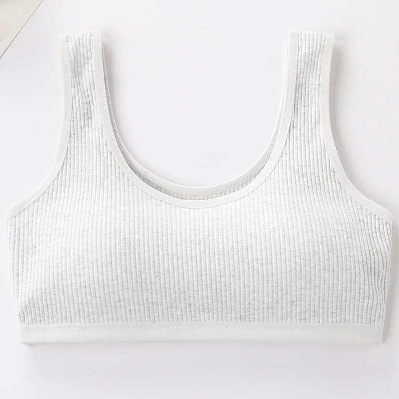 Cotton Girls Training Bras - Student Vest Breathable Sport Bras