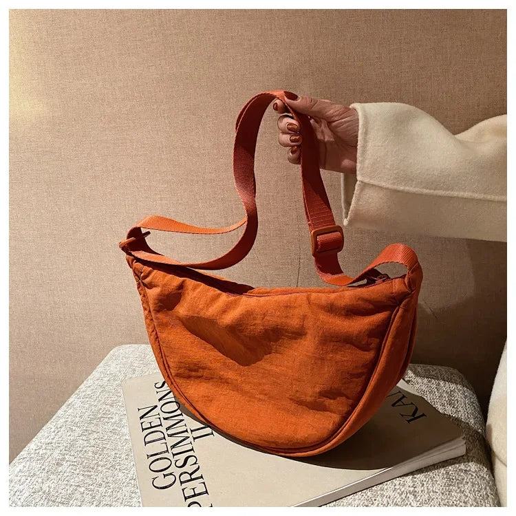 Casual Nylon Crossbody Bag for Women Designer Shoulder Bags Large Capacity Tote Lady Travel Shopper Bag Female Purses 2024