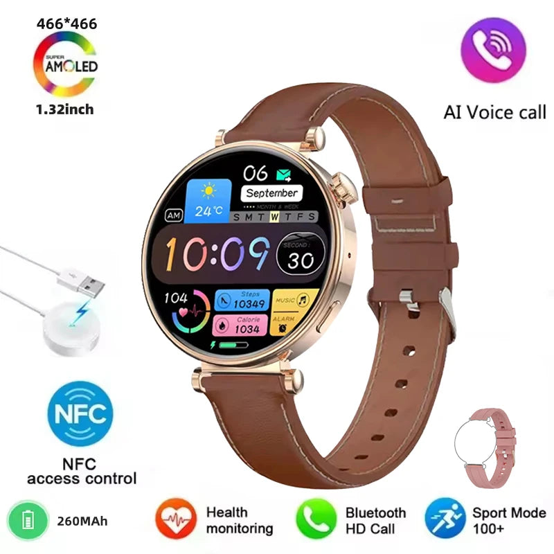 2025 New For Original HUAWEI Watch GT5 Mini Women Smartwatch GPS motion trail NFC 466*466 HD Full screen touch Ladies Smartwatch
